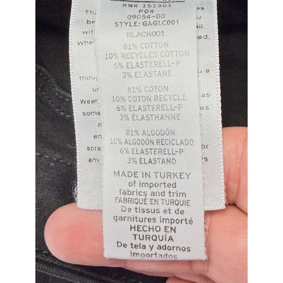 Good American Jeans Women’s Sz 8 29 Good Legs Crop Black Denim - Picture 5 of 10